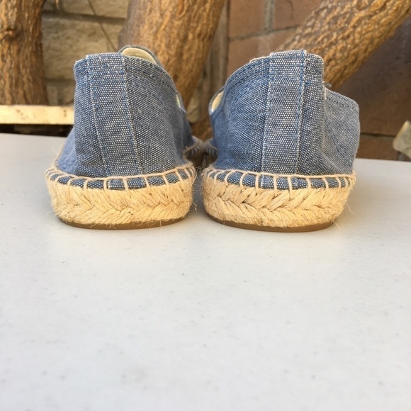 NEW SOLUDOS Chambray Espadrille Slip On Size 11 - Picture 5 of 8